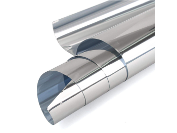 Folie protecție solară reflexivă 80%, Silver 20, efect de oglindă, cu aplicare la exterior, rolă de 75x250 cm