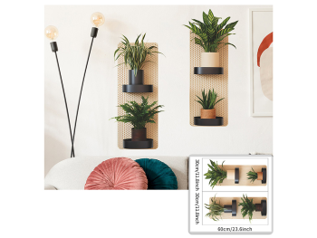 Stickere decorative Poliţe verticale cu plante verzi – pentru holuri și spații mici, 2 planşe 30x60 cm